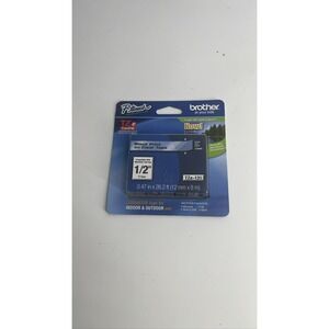 Brother P-Touch TZe-131 Label Tape 1/2" 12mm Black on‎ Clear